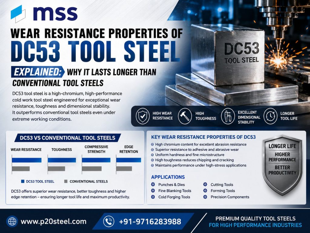 Wear Resistance Properties of DC53 Tool Steel Explained: Why It Lasts Longer Than Conventional Tool Steels