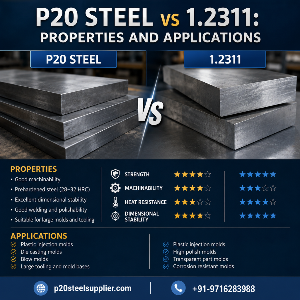 P20 Steel vs 1.2311: Properties and Applications