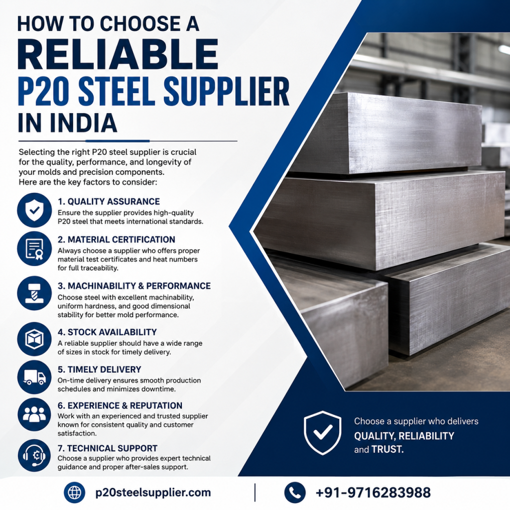 How to Choose a Reliable P20 Steel Supplier in India