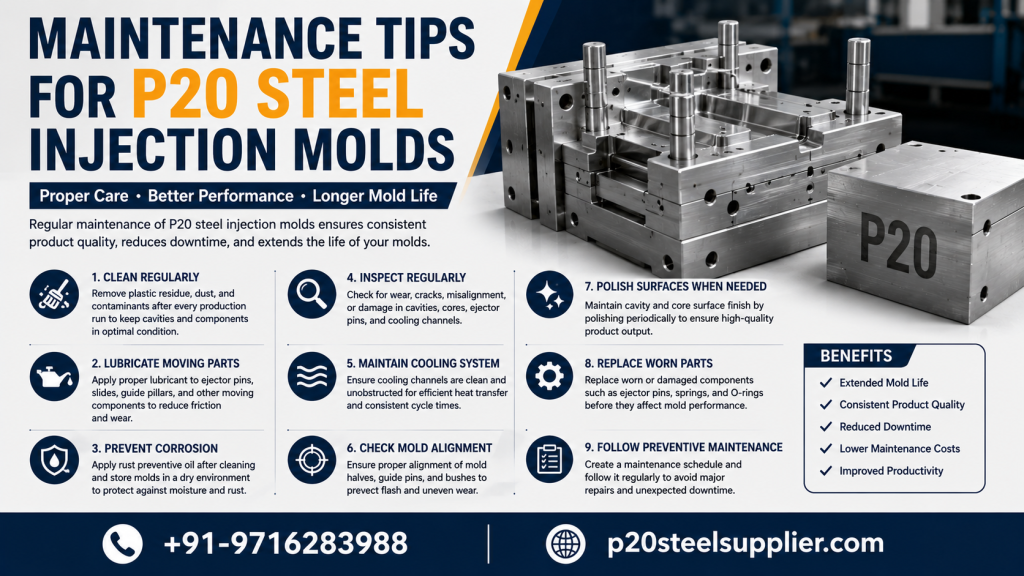 Maintenance Tips for P20 Steel Injection Molds