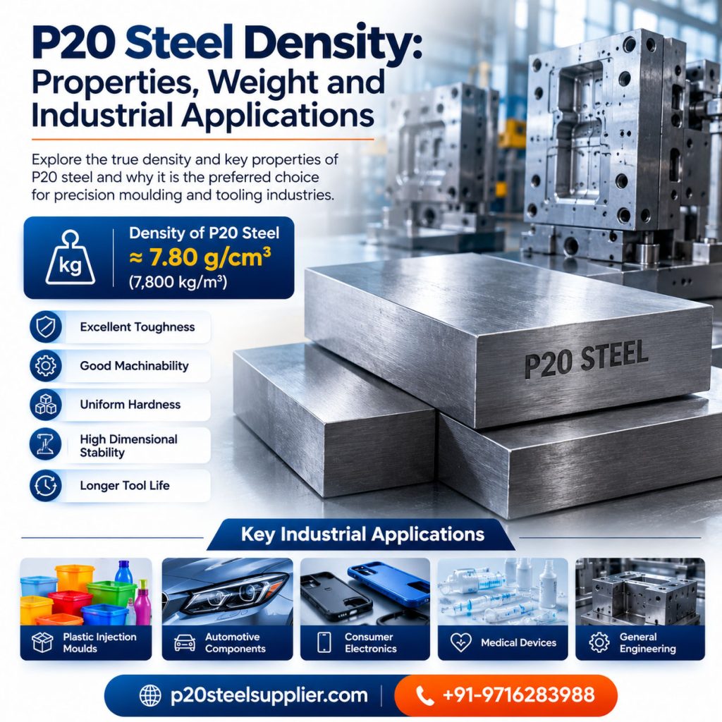 P20 Steel Density: Properties, Weight and Industrial Applications